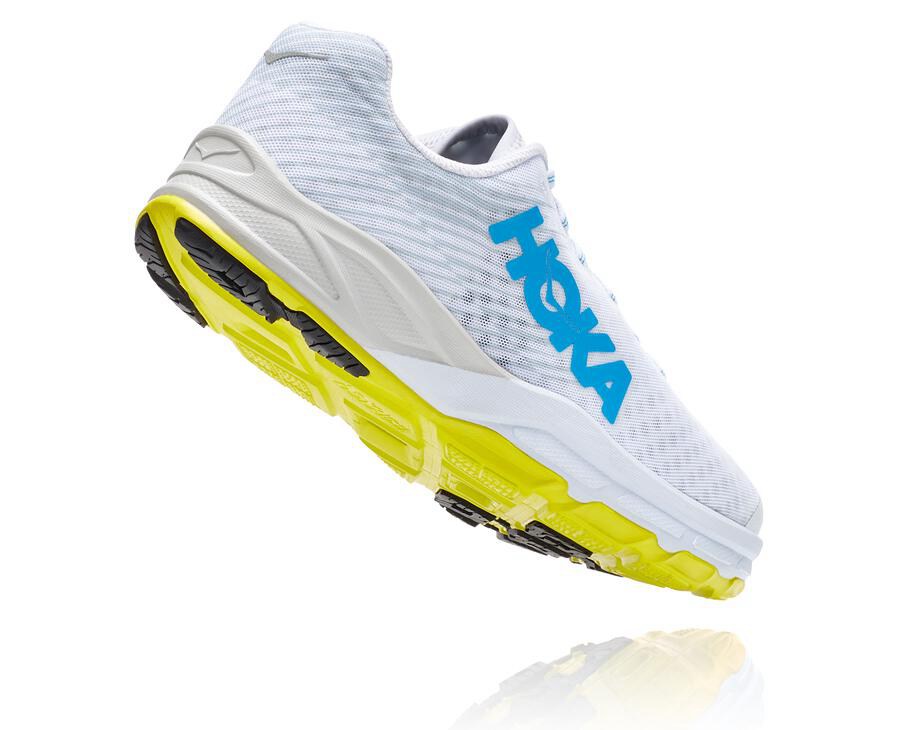 Hoka One One Mens Running Shoes - EVO Carbon Rocket - White - XAYV45918